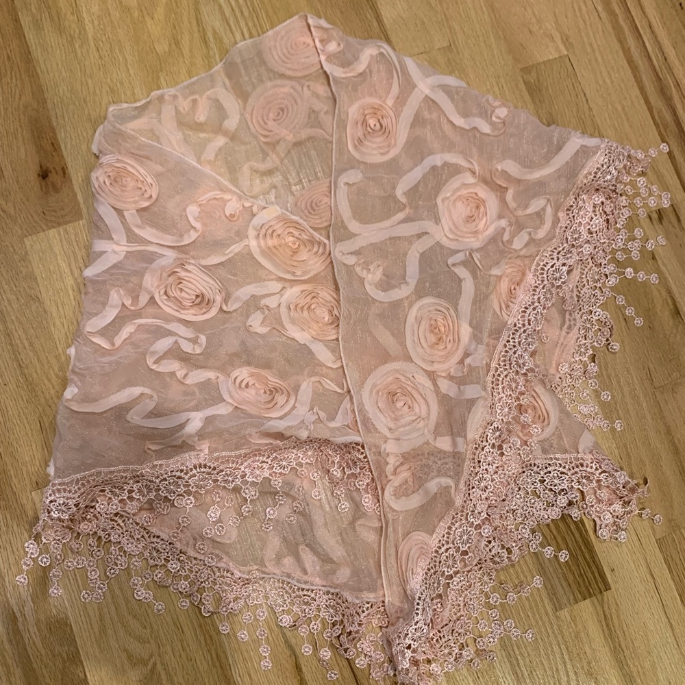 2 Chic Peach Wrap Scarf